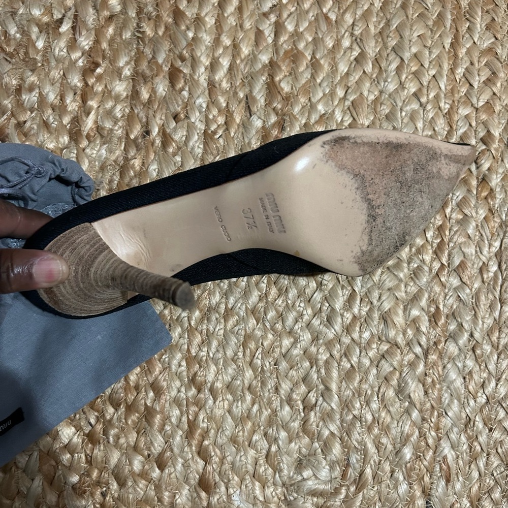 Miu Miu Black Heels Elegant Design